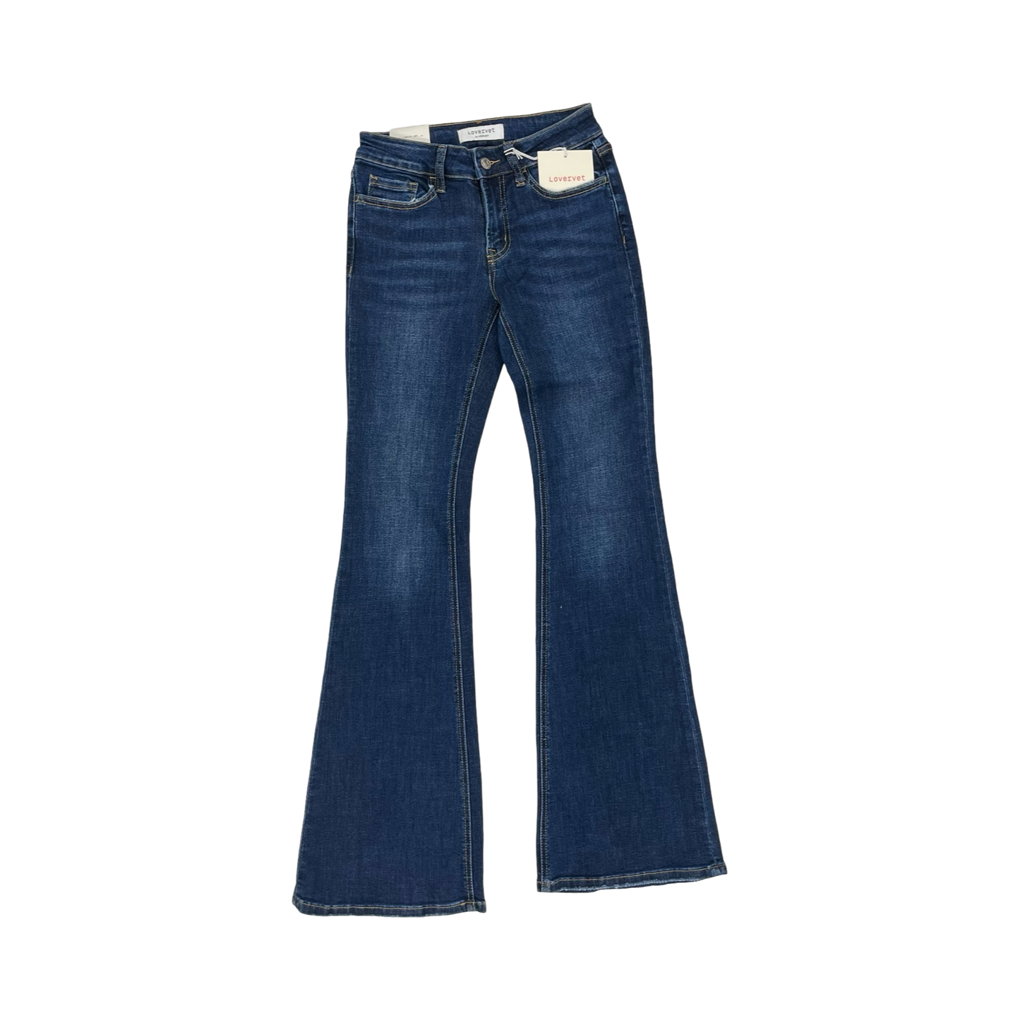 Jeans Flared By Vervet In Blue Denim, Size:2