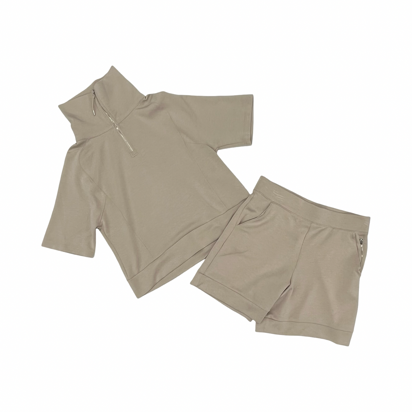 Shorts Set By Chicos In Brown, Size:M