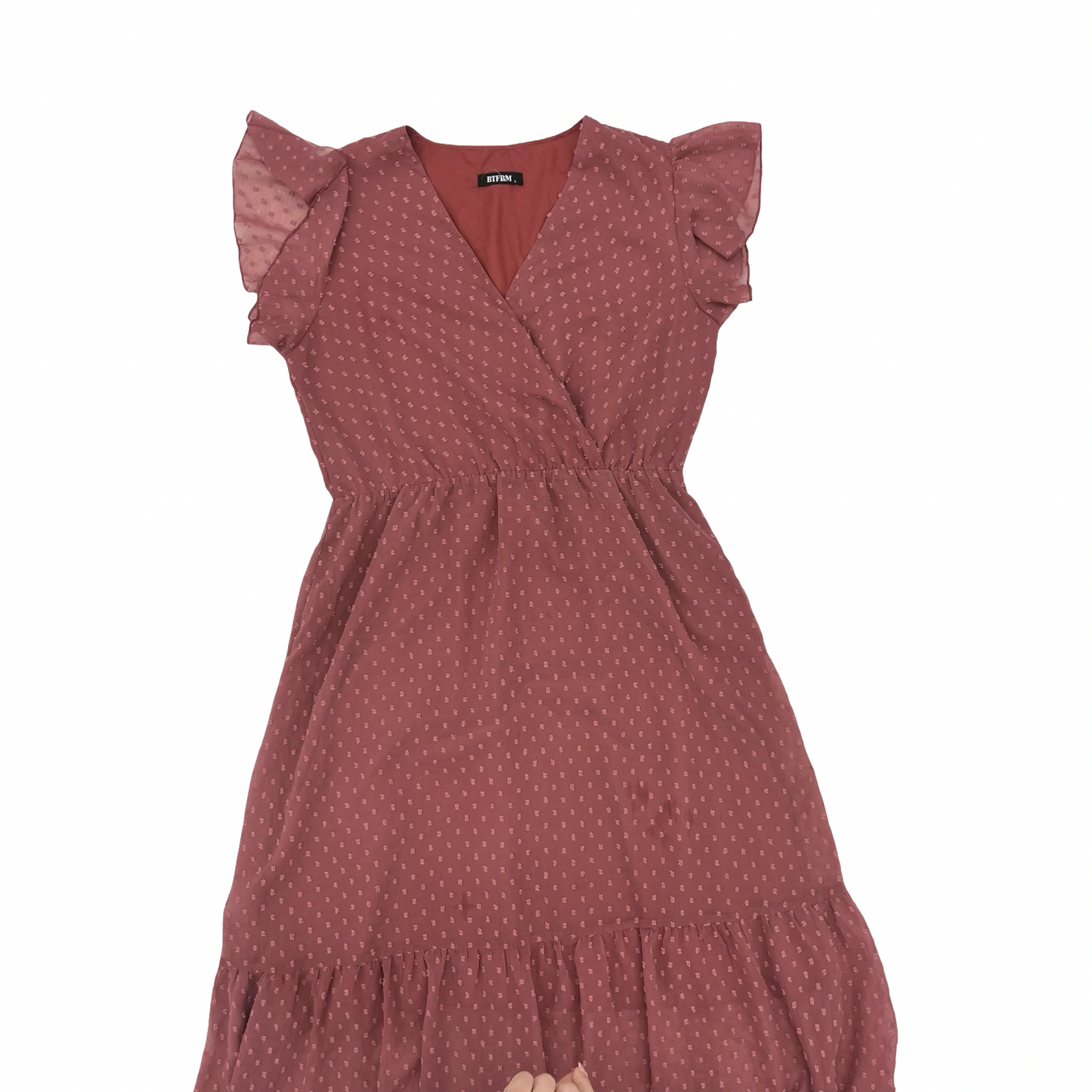 Dress Party Midi By Btfbm In Pink, Size:L