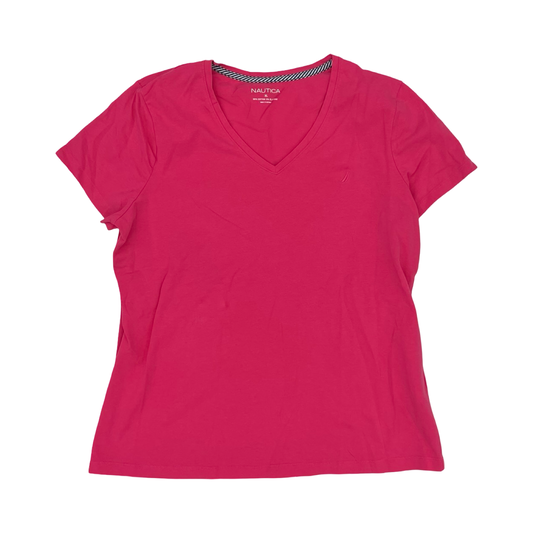 Top Ss Basic By Nautica In Pink, Size:Xl