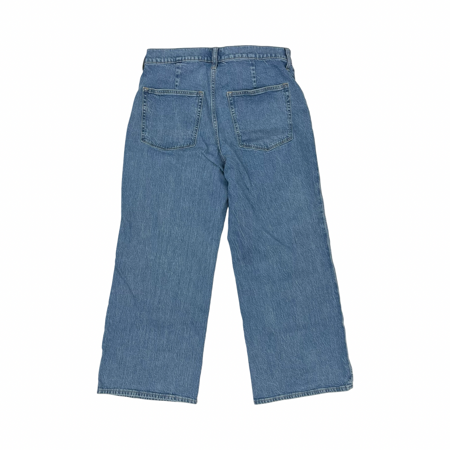 Jeans Wide Leg By J. Crew In Blue Denim, Size:10