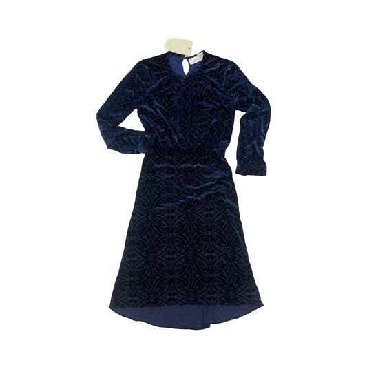 Dress Party Midi By Clothes Mentor In Navy, Size:Xs