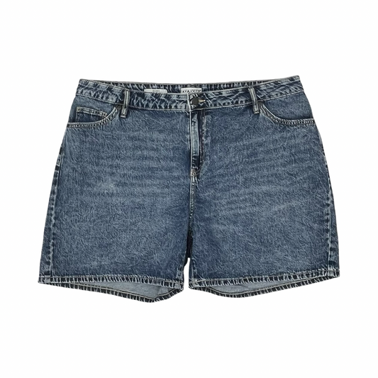 Shorts By Ava & Viv In Blue Denim, Size:18