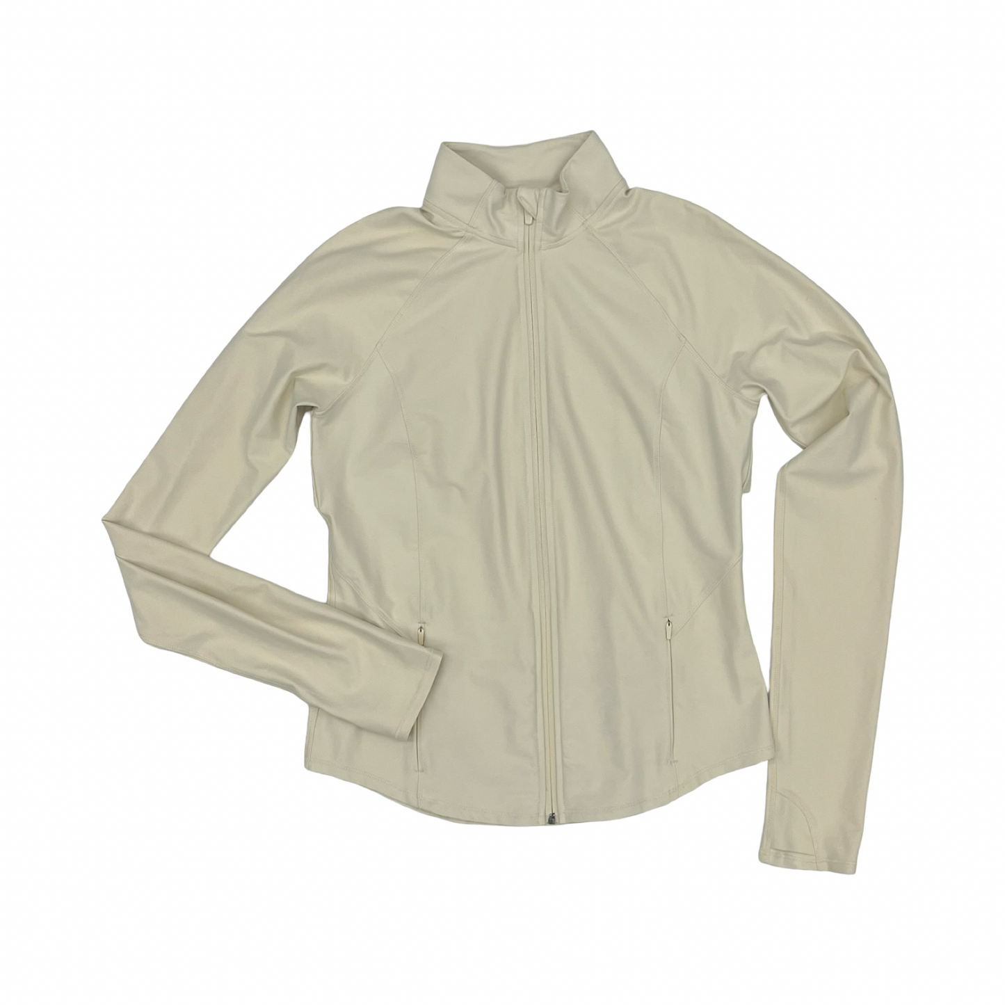 Athletic Jacket By Old Navy In Cream, Size:L