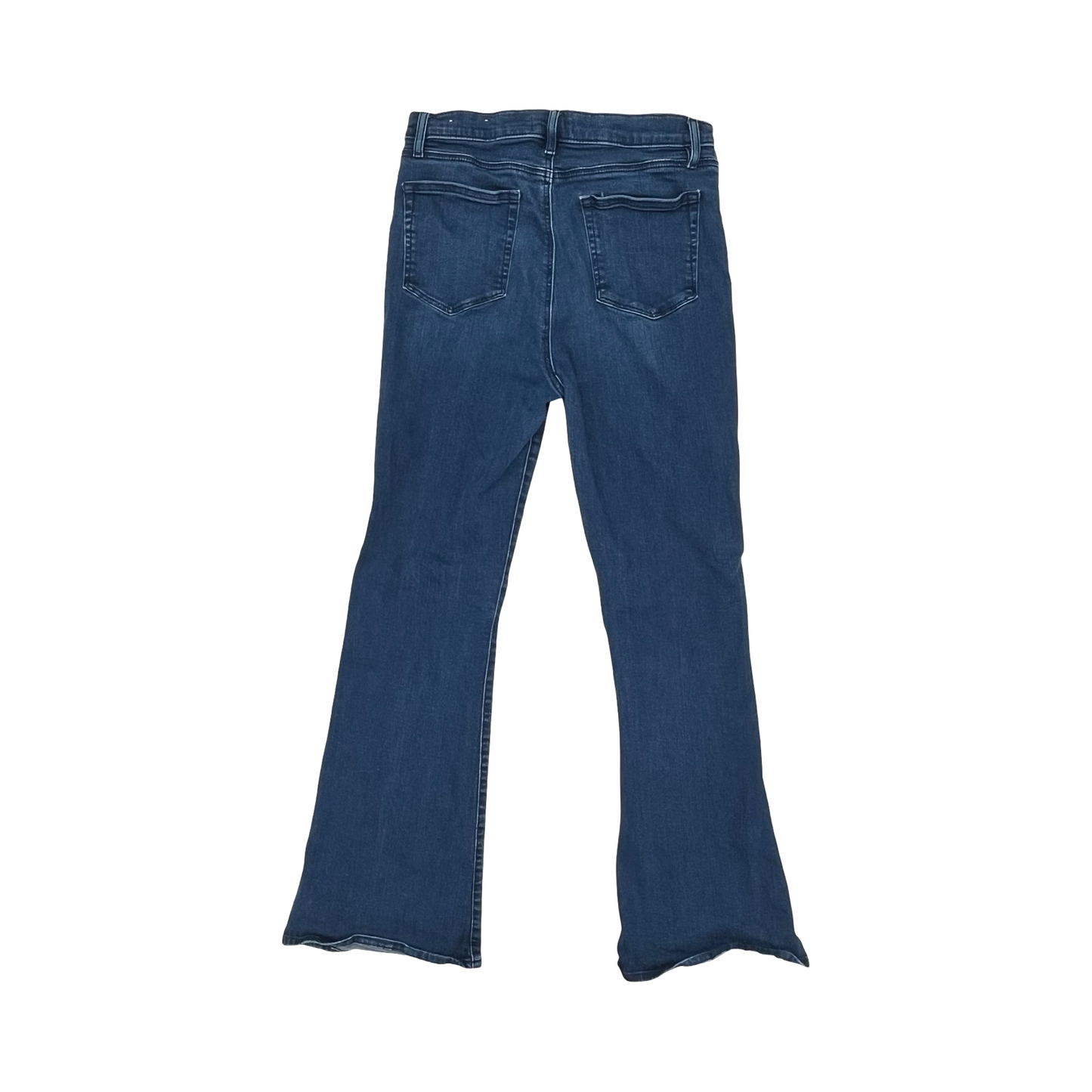 Jeans Flared By Loft In Blue Denim, Size:12