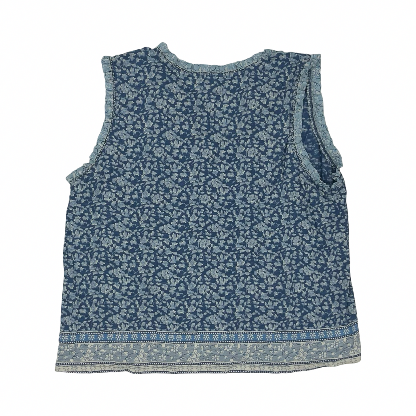 Blouse Sleeveless By Lucky Brand In Blue, Size:Xl