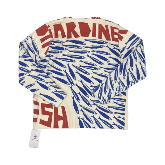 Cardigan By Cmf In Blue & Red, Size:L