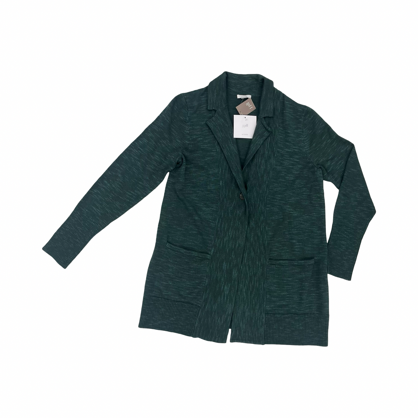 Sweater Cardigan By J. Jill In Green, Size:S