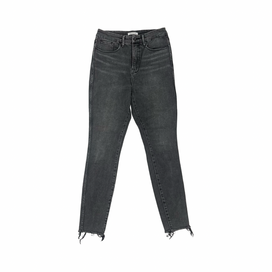 Jeans Skinny By Good American In Black Denim, Size:8