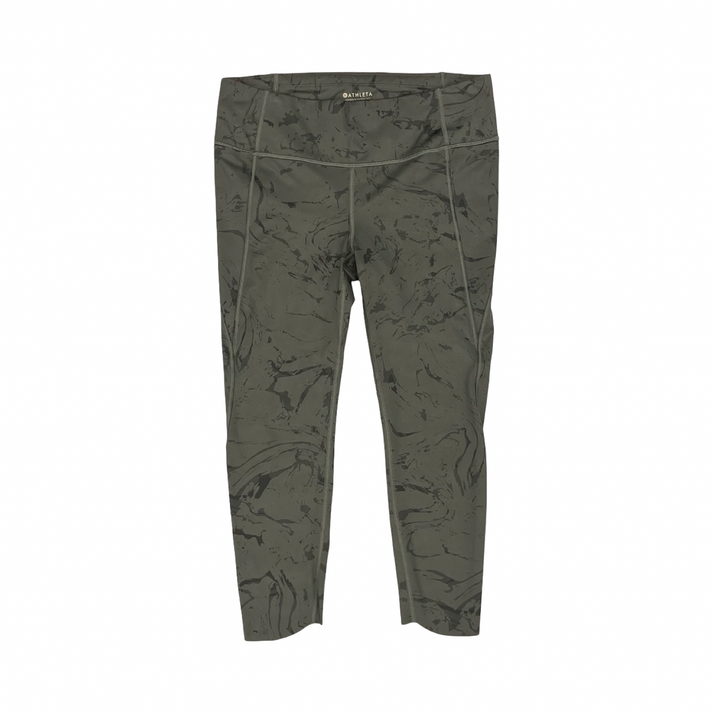 Athletic Leggings Capris By Athleta In Green, Size:Mp