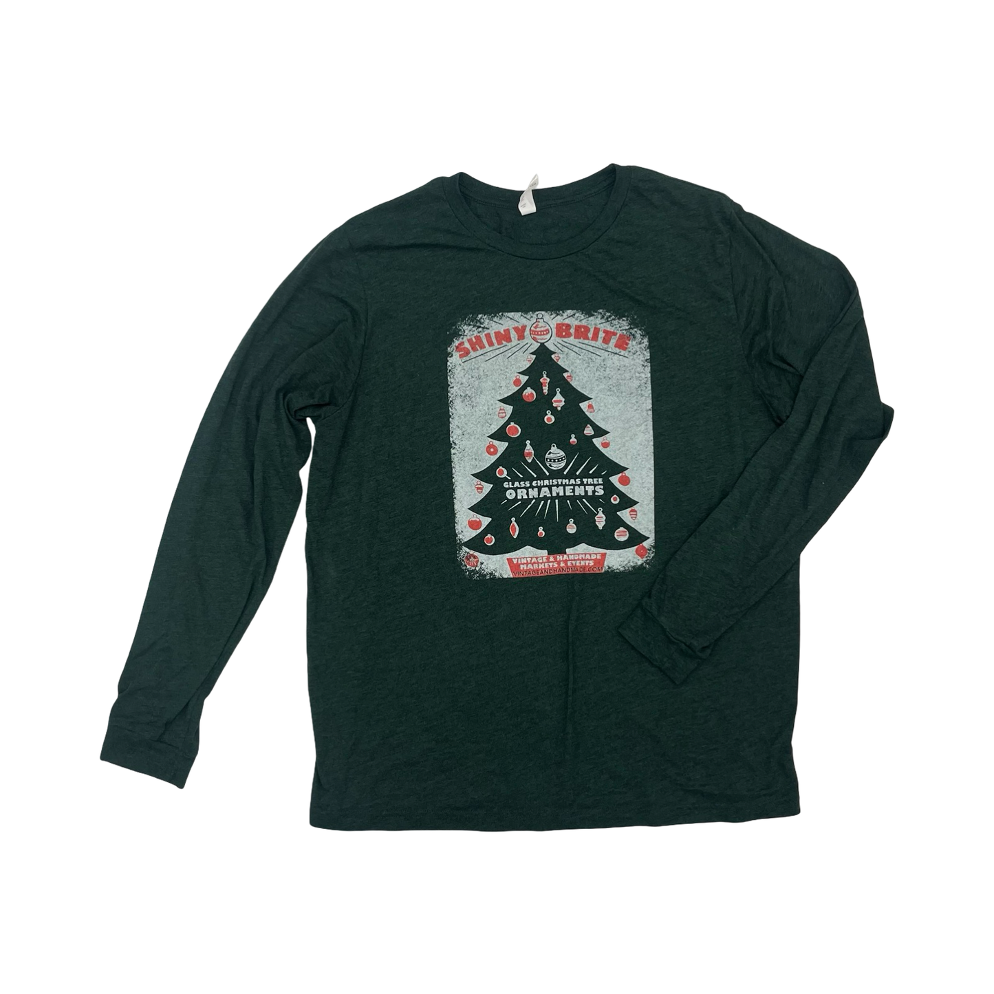 Top Ls By Bella + Canvas In Green, Size:Xl