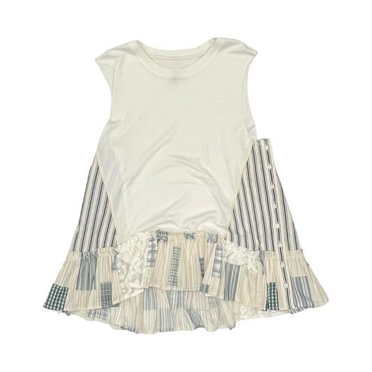 Tunic Sleeveless By Pilcro In Blue & Cream, Size:S