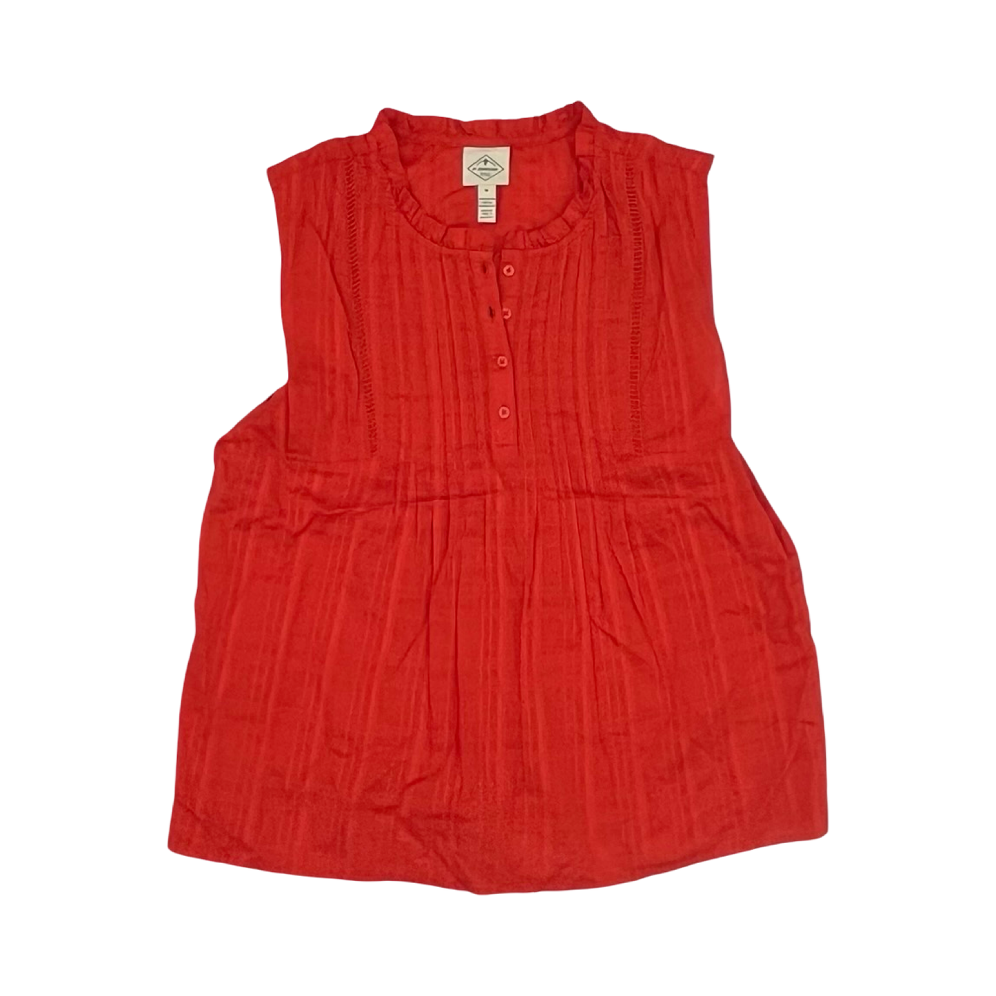 Blouse Sleeveless By St Johns Bay In Orange, Size:M
