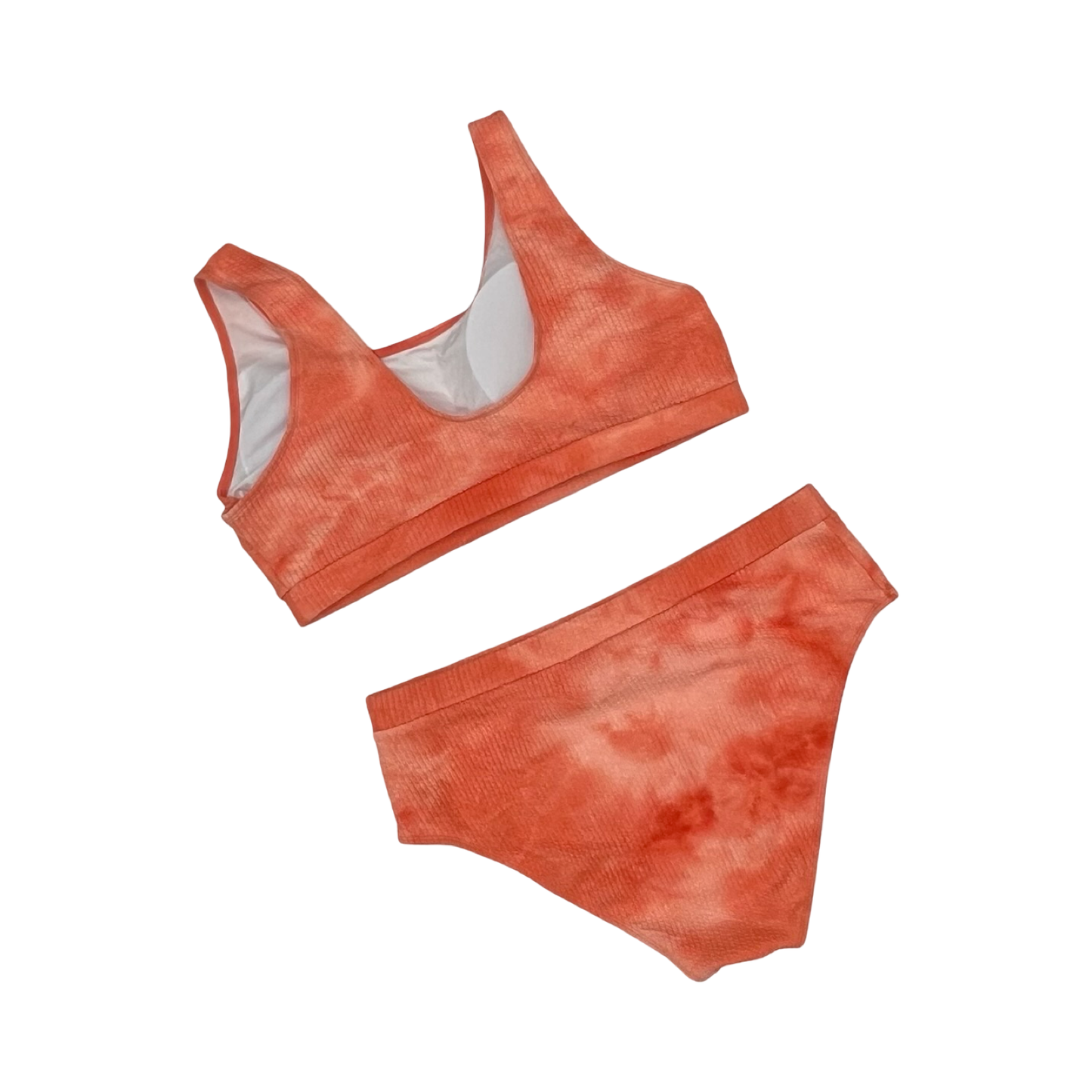 Swimsuit 2Pc By Cme In Orange, Size:4X