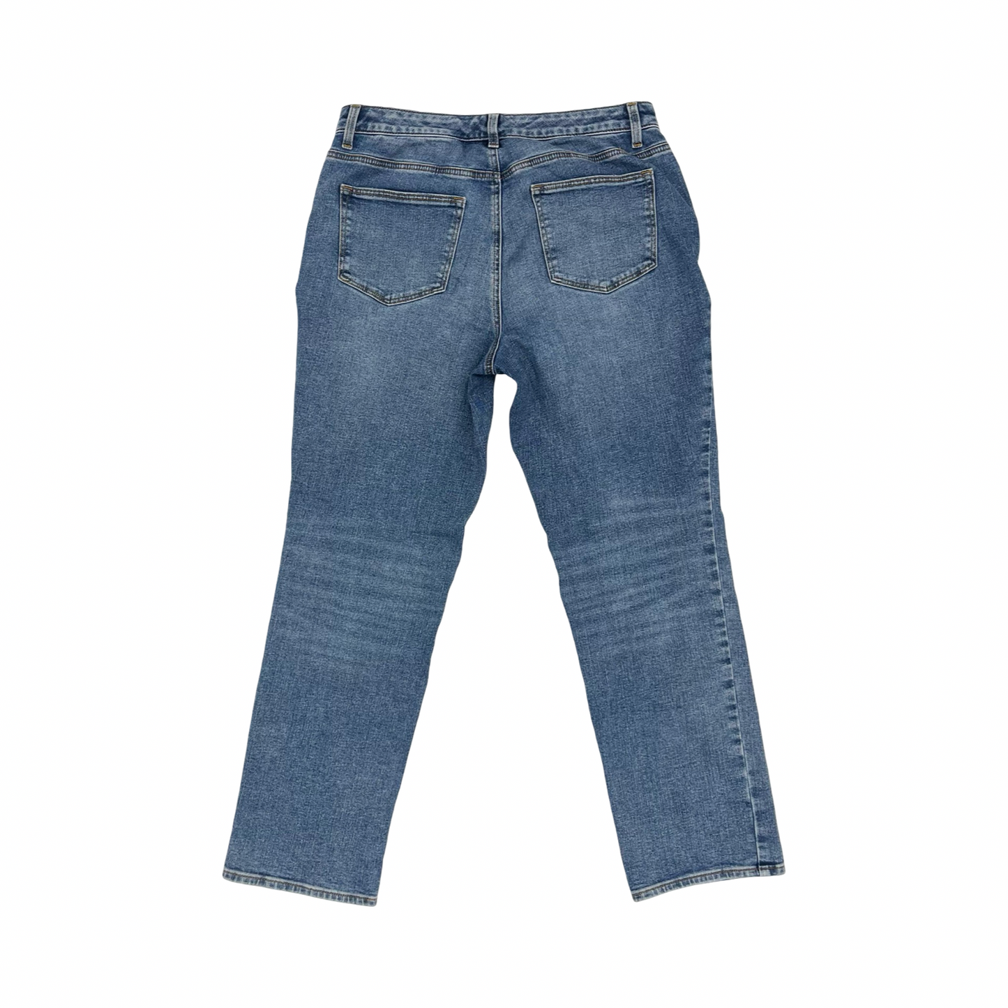 Jeans Straight By Talbots In Blue Denim, Size:8P