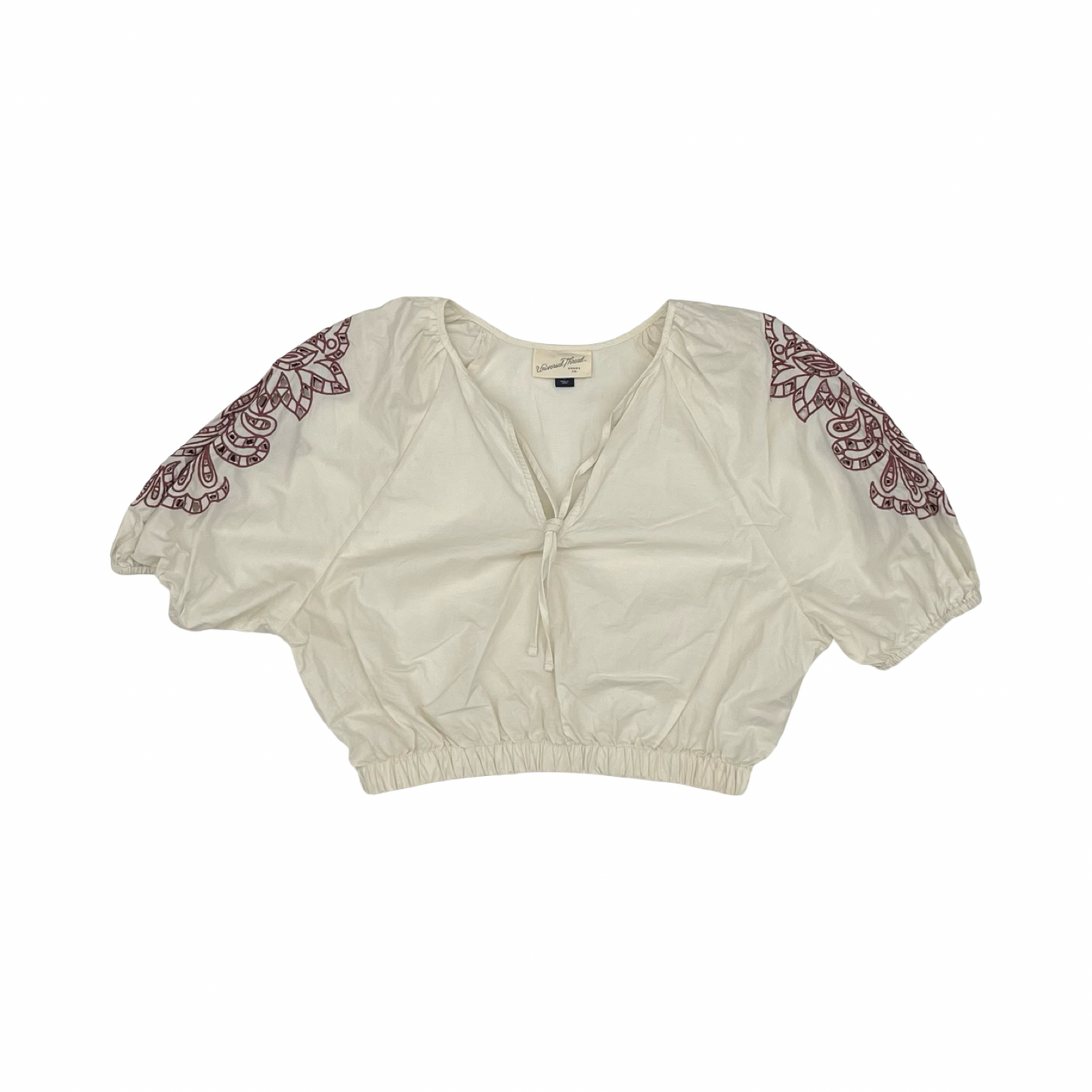 Blouse Ss By Universal Thread In Cream, Size:S