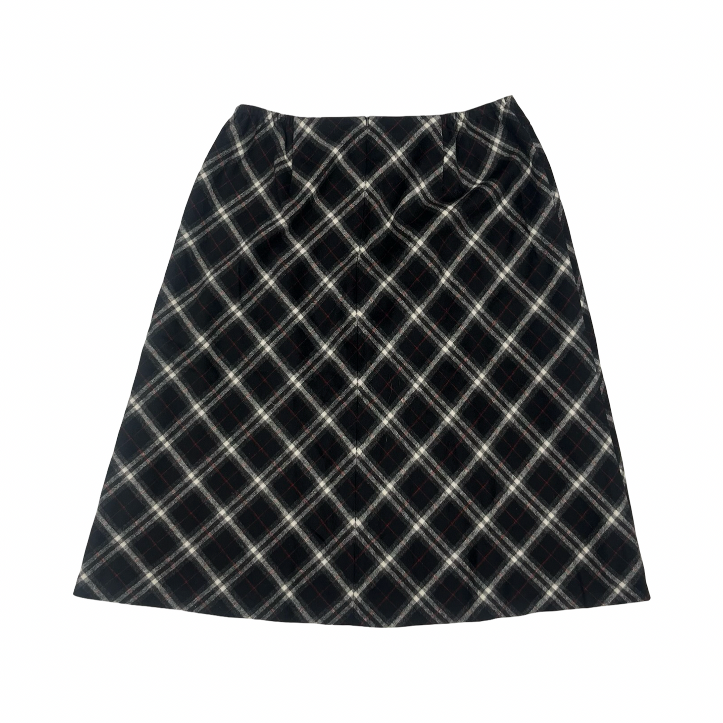 Skirt Midi By Talbots In Black & Red, Size:16