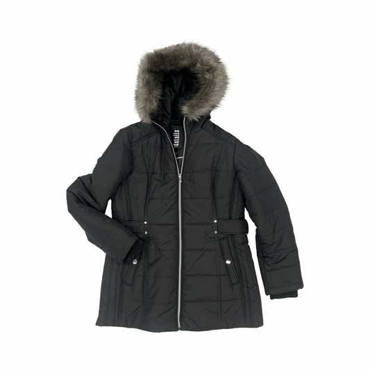 Coat Puffer & Quilted By Clothes Mentor In Black, Size:M