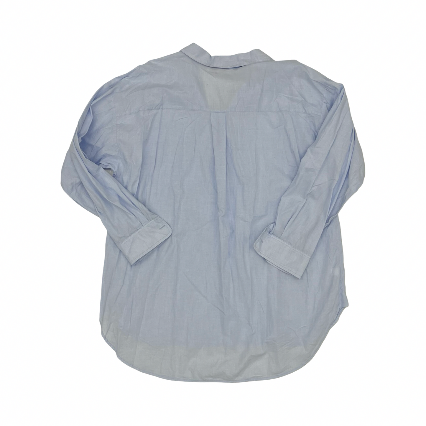 Blouse Ls By Loft In Blue, Size:Xl