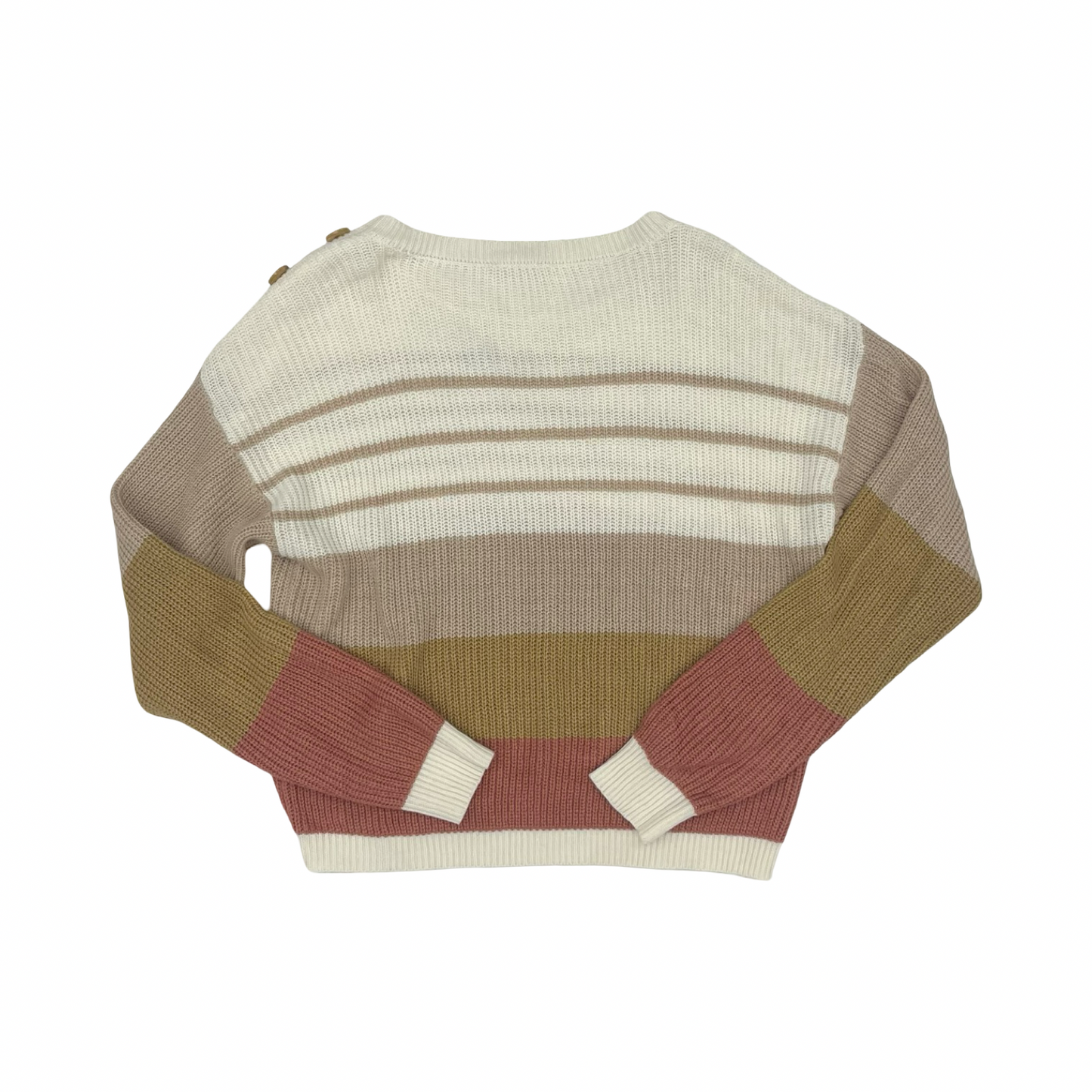 Sweater By Clothes Mentor In Striped Pattern, Size:Xl