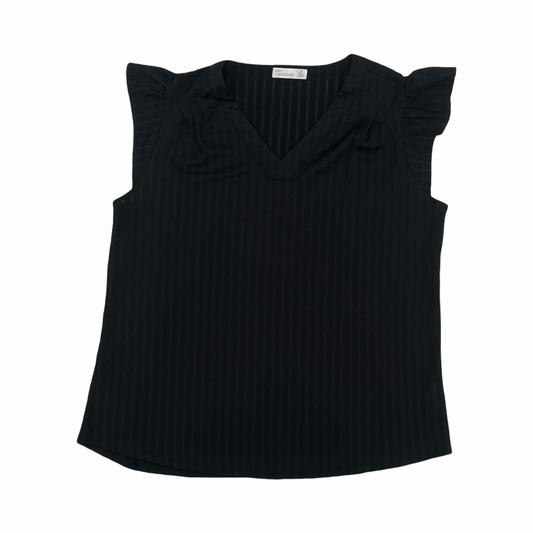 Blouse Ss By 89Th And Madison In Black, Size:L
