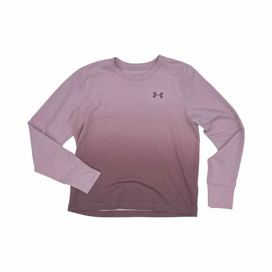 Athletic Top Ls Crewneck By Under Armour In Purple, Size:Xs