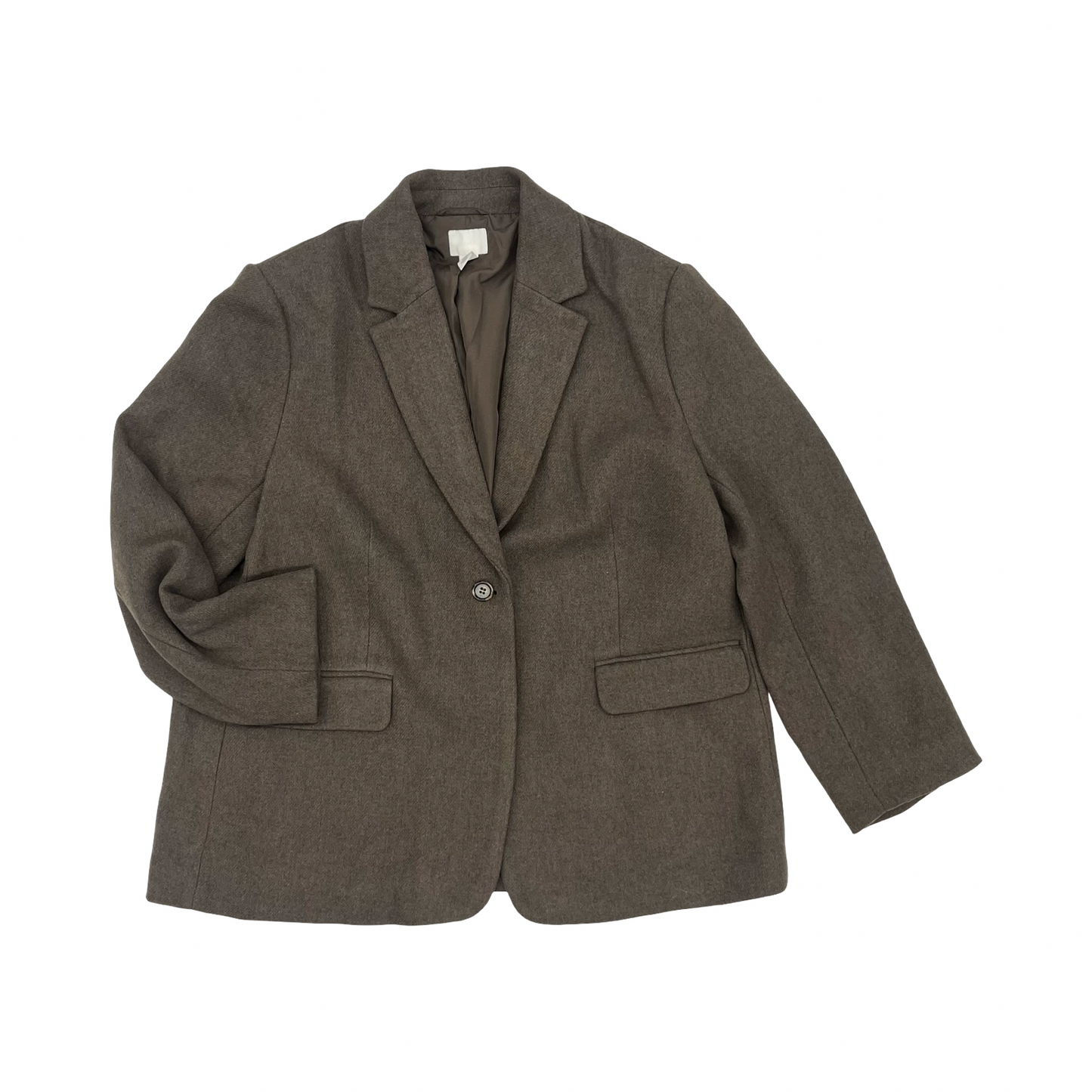 Blazer By H&M In Brown, Size:Xl