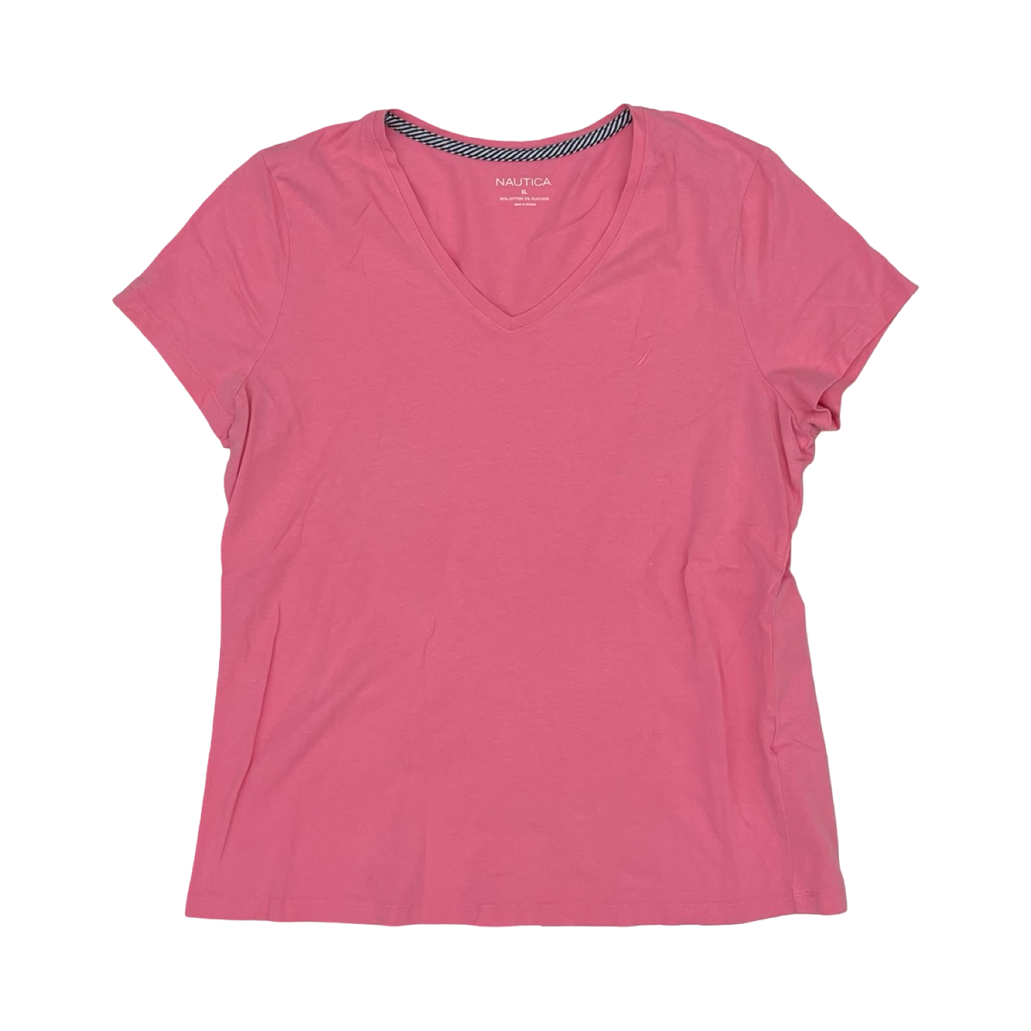 Top Ss Basic By Nautica In Pink, Size:Xl