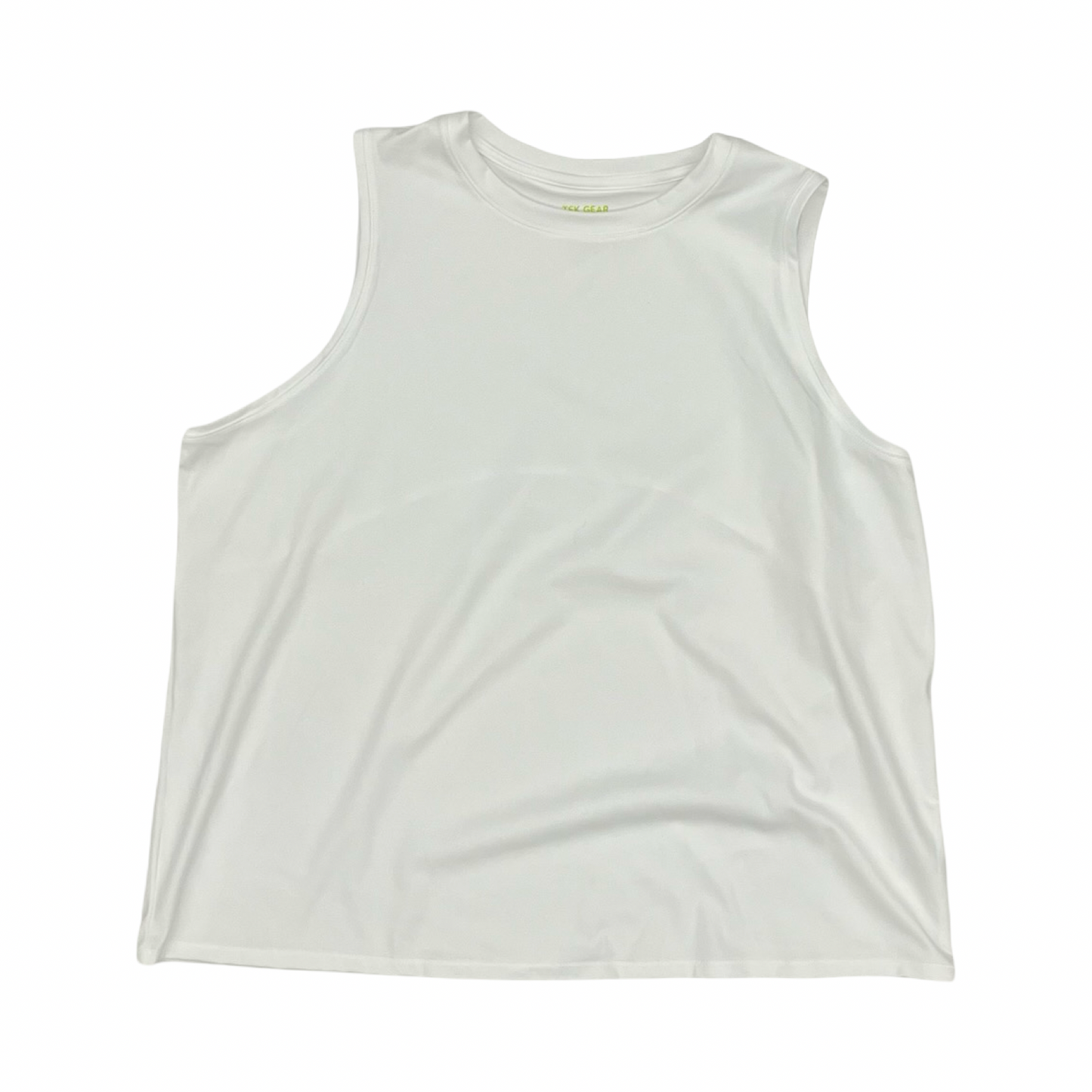 Athletic Tank Top By Tek Gear In Cream, Size:2X