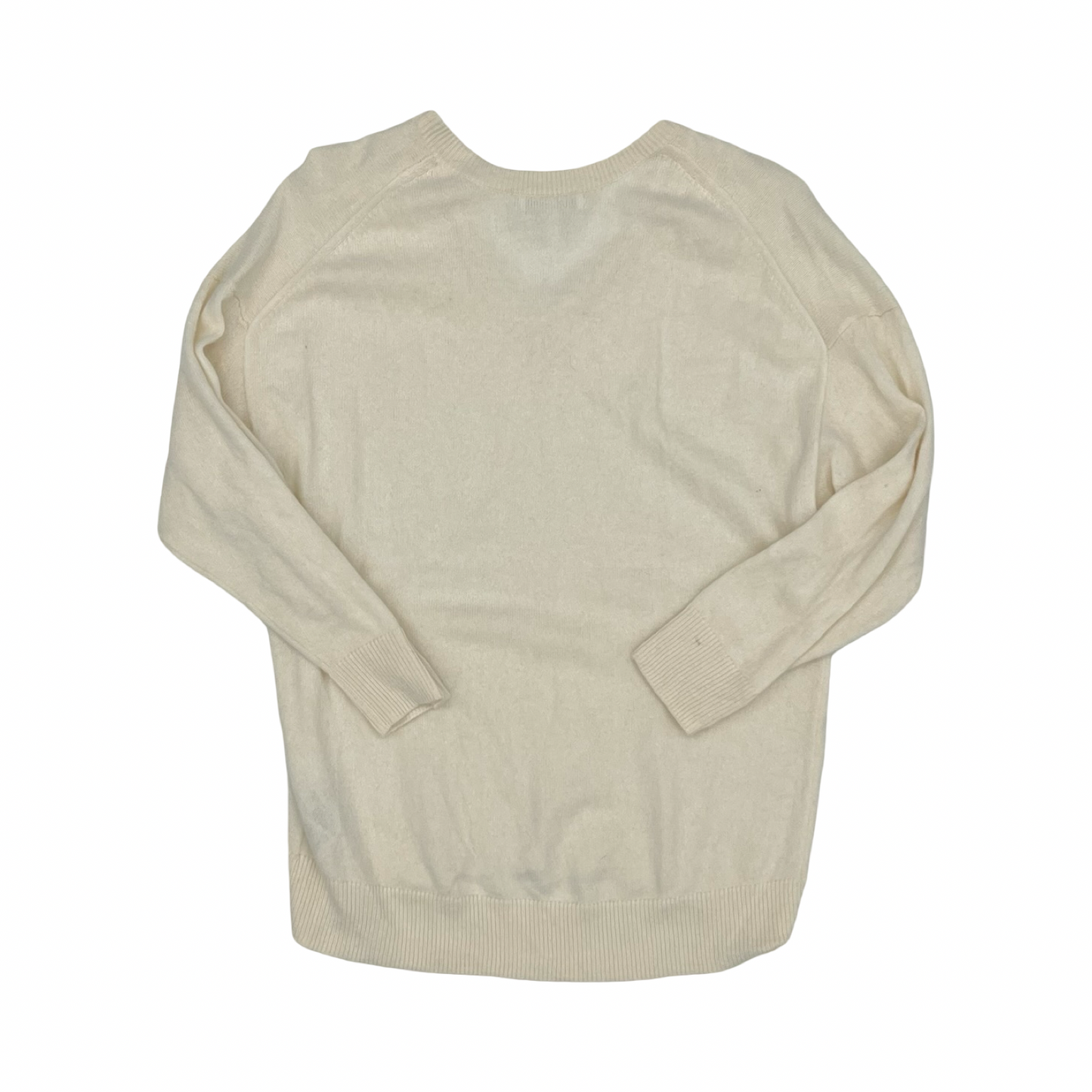 Sweater Cashmere By Banana Republic In Cream, Size:S
