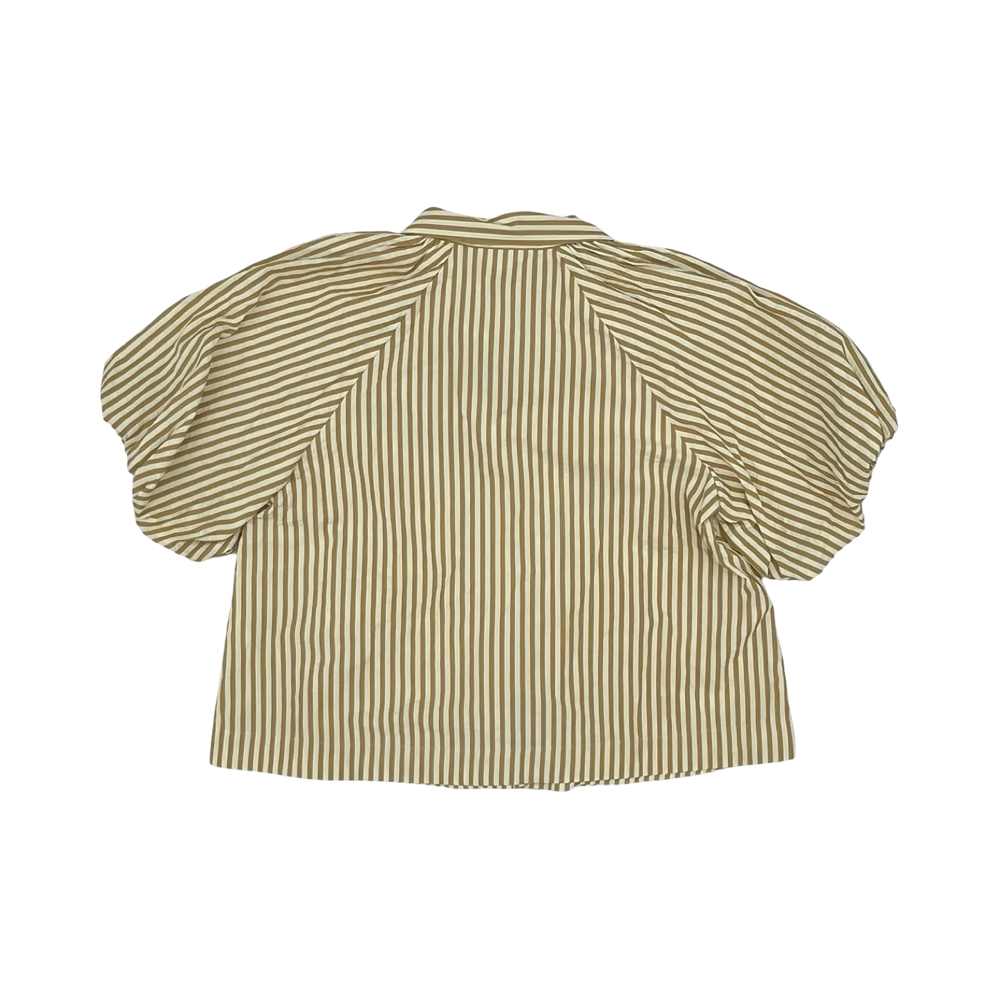 Blouse Ss By &Merci In Cream & Tan, Size:M