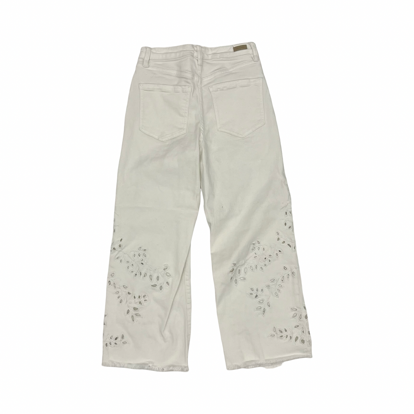 Jeans Wide Leg By Liverpool In Cream, Size:4