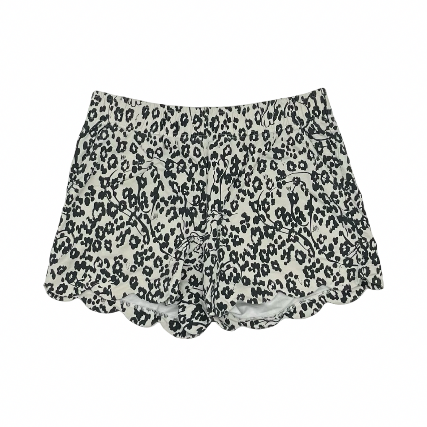 Shorts Designer By Lilly Pulitzer In Black & Cream, Size:L
