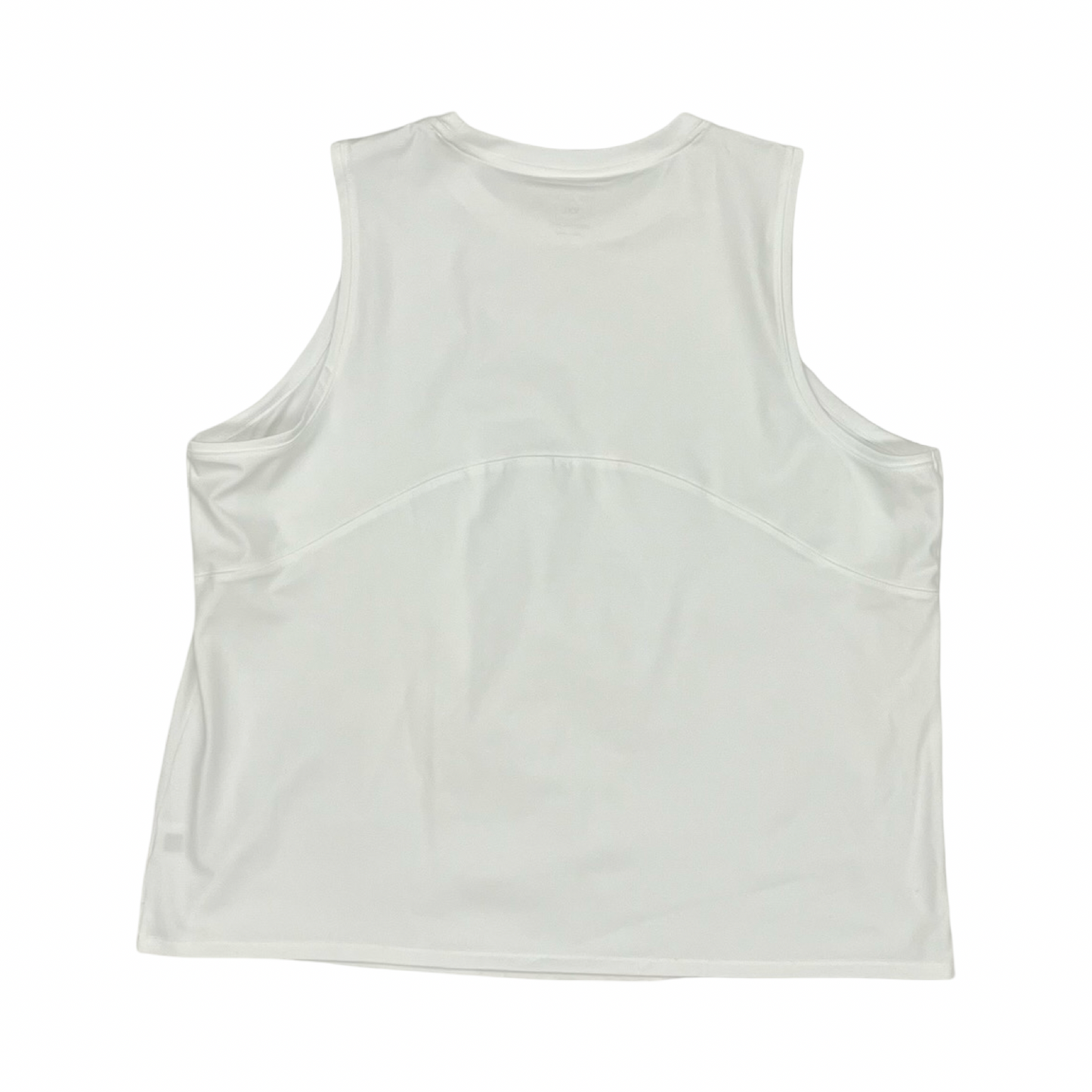Athletic Tank Top By Tek Gear In Cream, Size:2X