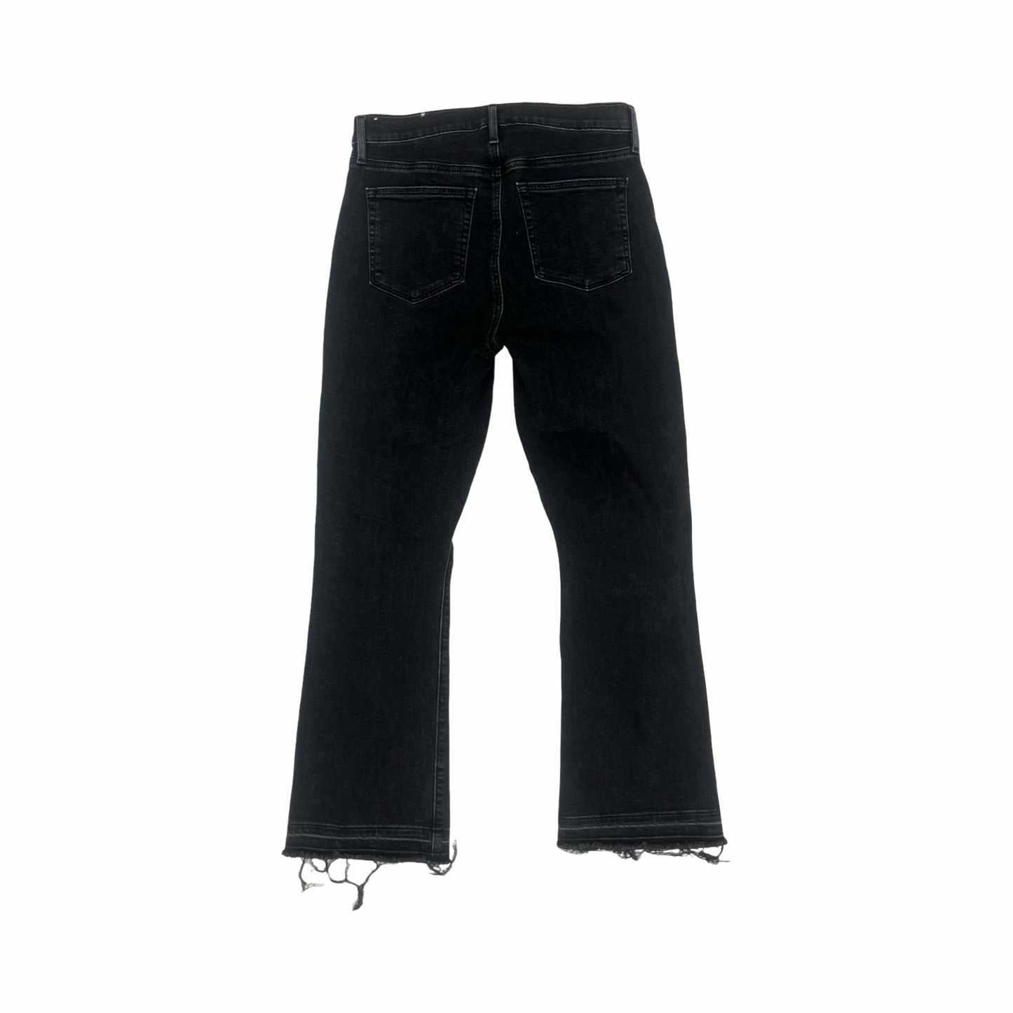 Jeans Cropped By Loft In Black Denim, Size:6