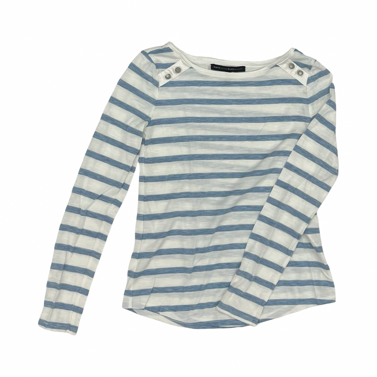 Top Ls By White House Black Market In Blue & White, Size:Xxs
