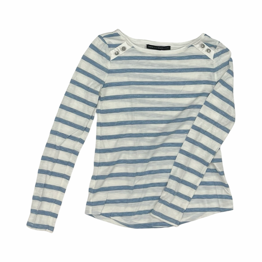 Top Ls By White House Black Market In Blue & White, Size:Xxs