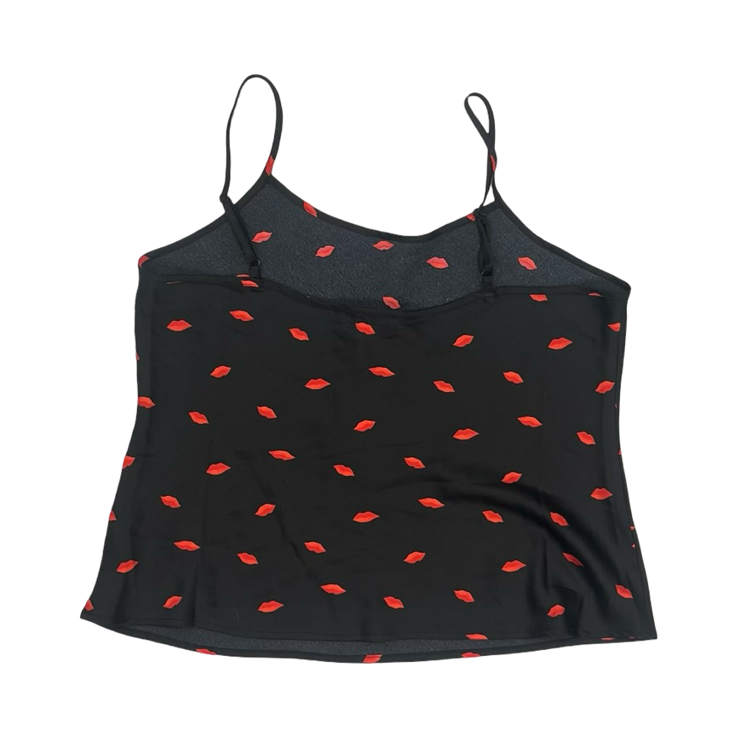 Blouse Sleeveless By A New Day In Black & Red, Size:M