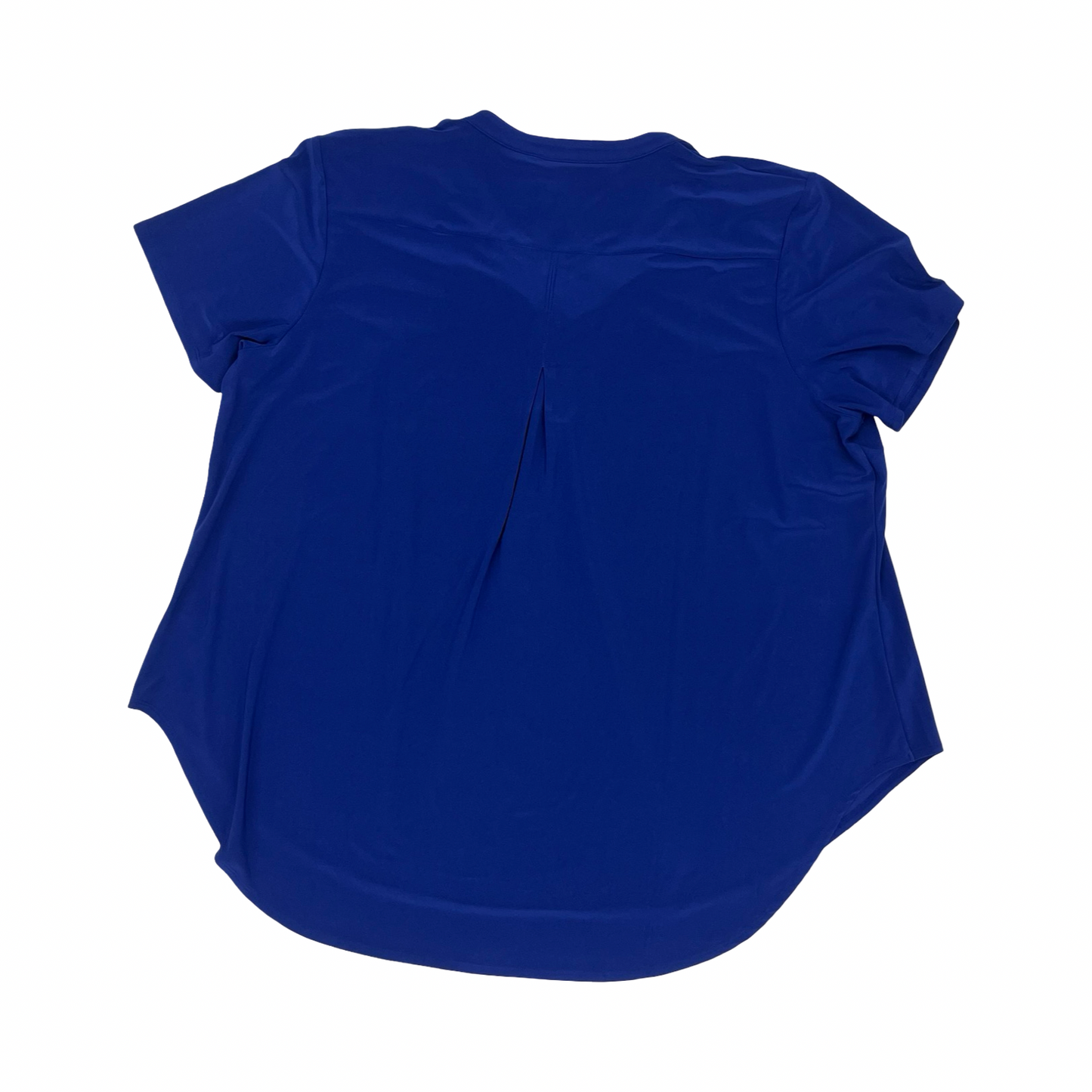 Blouse Ss By Cato In Blue, Size:3X