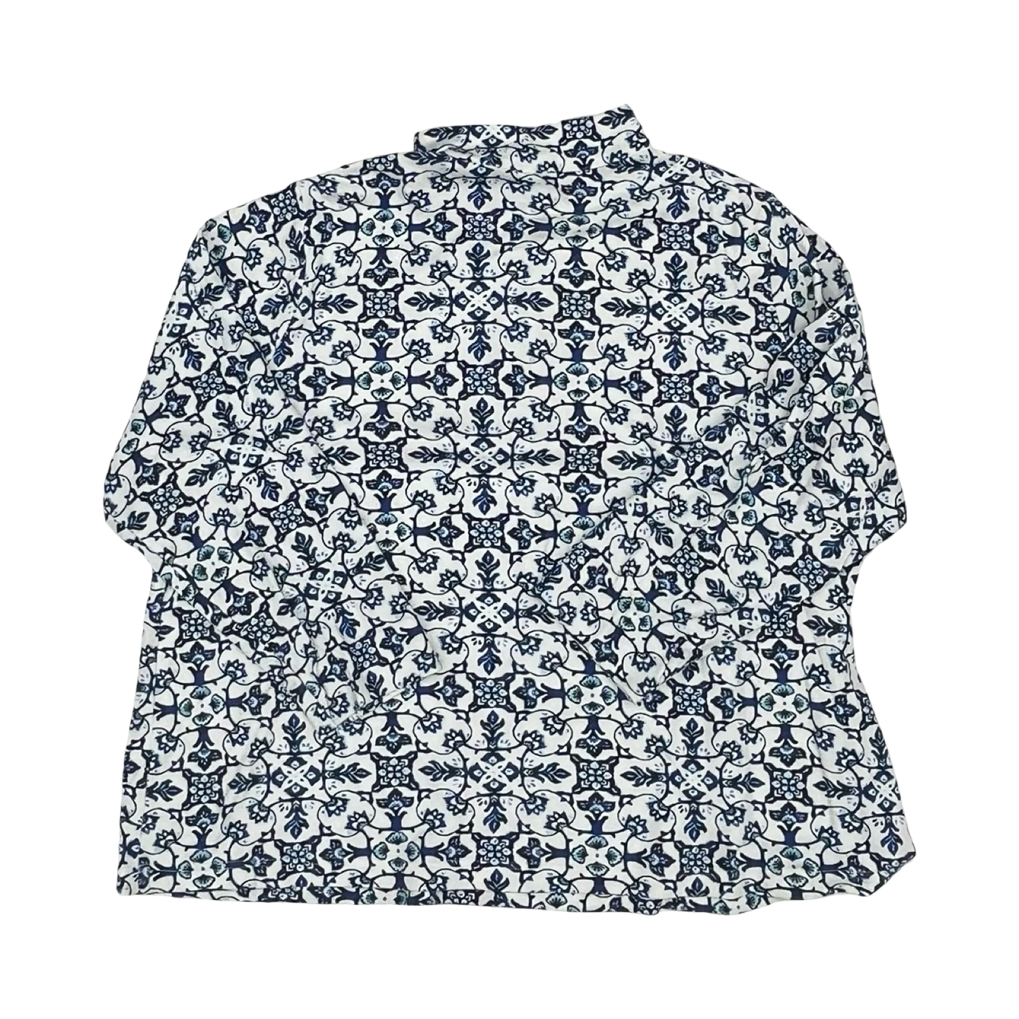 Top Ls By Croft And Barrow In Blue & White, Size:2X