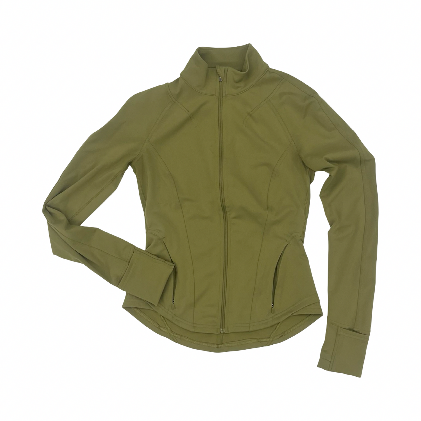 Athletic Jacket By Lululemon In Green, Size:S