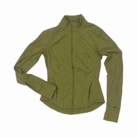 Athletic Jacket By Lululemon In Green, Size:S