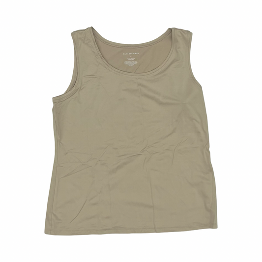 Top Sleeveless Basic By Dana Buchman In Tan, Size:M