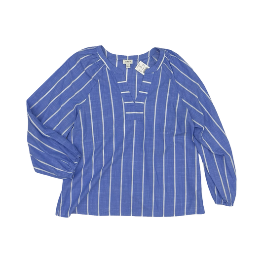 Blouse Ls By J. Crew In Blue, Size:M