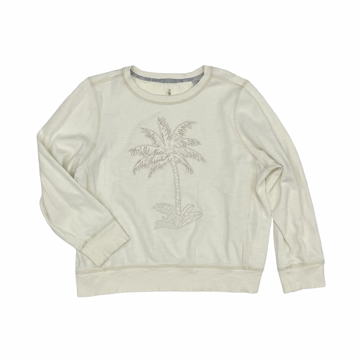 Sweatshirt Crewneck By Tommy Bahama In Cream, Size:Xl