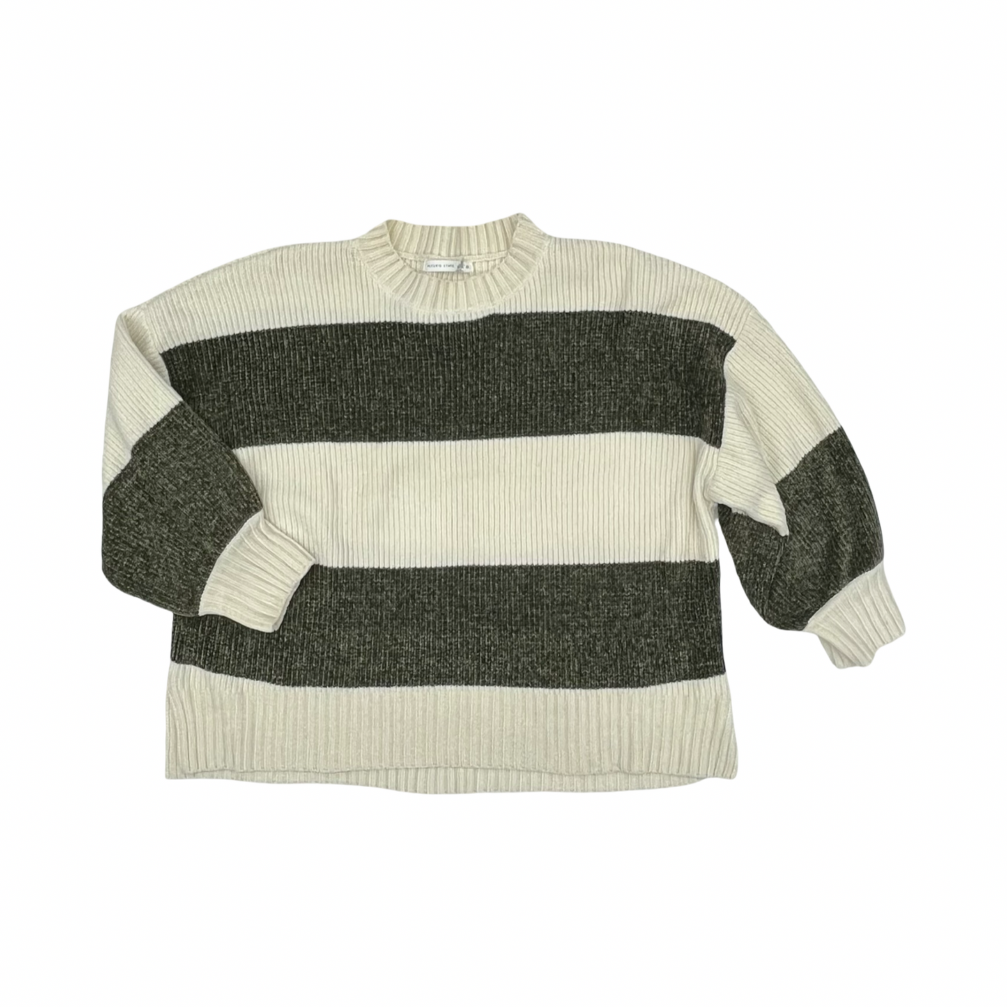 Sweater By Altard State In Cream & Green, Size:M