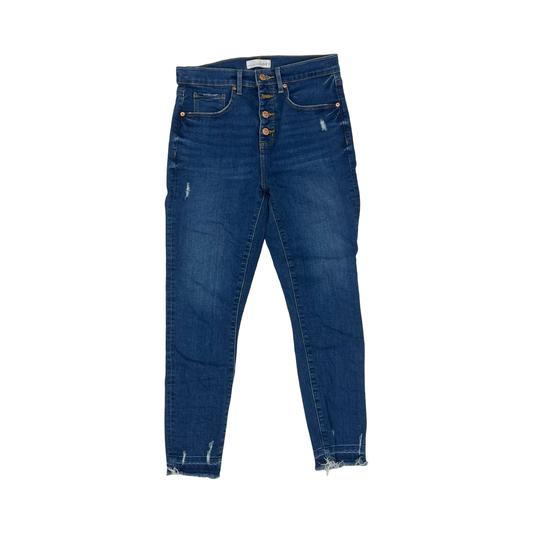 Jeans Skinny By Loft In Blue Denim, Size:6