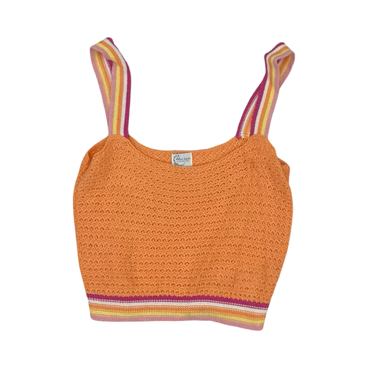 Tank Top By Blue Rain In Orange & Pink, Size:S