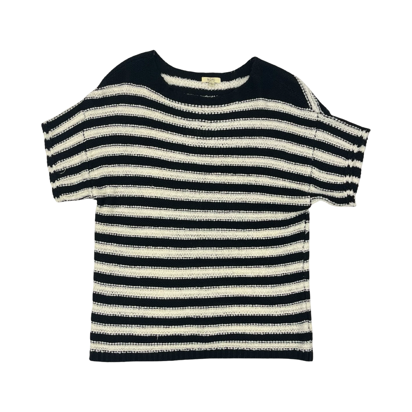 Sweater Ss By Kori America In Black & White, Size:M