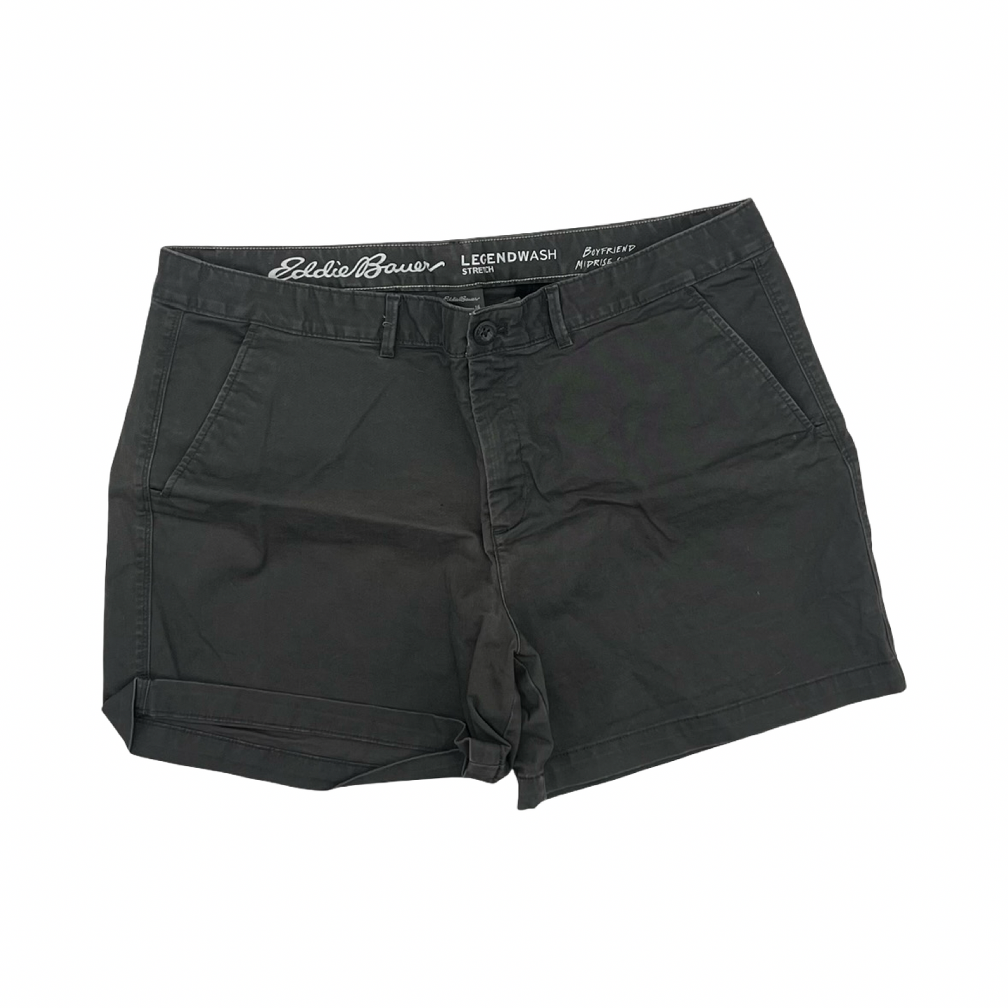 Shorts By Eddie Bauer In Grey, Size:16